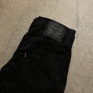 Levi’s men’s black slim jeans